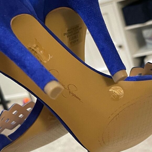 Jessica Simpson Sandals with Heels- Royal Blue- New! - Picture 11 of 14